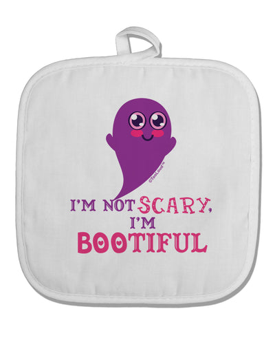 BOOtiful Ghost Purple White Fabric Pot Holder Hot Pad-Pot Holder-TooLoud-White-Davson Sales