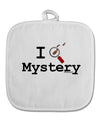 I Love Mystery White Fabric Pot Holder Hot Pad-Pot Holder-TooLoud-White-Davson Sales