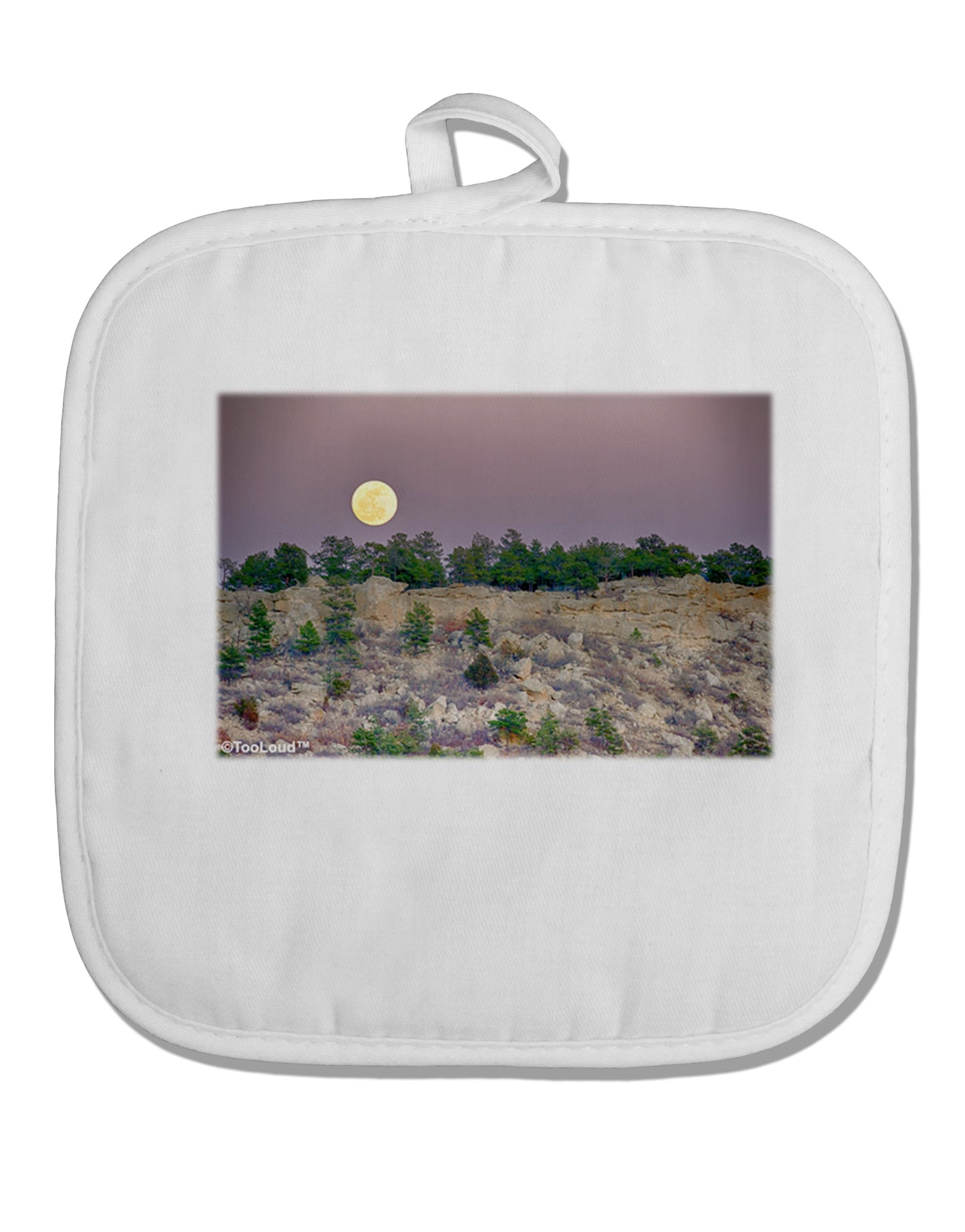 Ute Park Colorado White Fabric Pot Holder Hot Pad by TooLoud-Pot Holder-TooLoud-White-Davson Sales