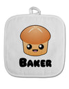 Baker Cute Roll White Fabric Pot Holder Hot Pad-Pot Holder-TooLoud-White-Davson Sales