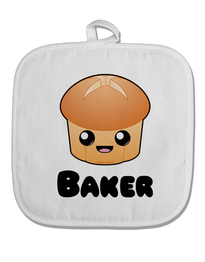 Baker Cute Roll White Fabric Pot Holder Hot Pad-Pot Holder-TooLoud-White-Davson Sales