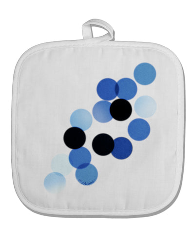 Inverted Bokeh White Fabric Pot Holder Hot Pad by TooLoud-TooLoud-White-Davson Sales