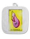 La Chancla Loteria Distressed White Fabric Pot Holder Hot Pad by TooLoud-TooLoud-White-Davson Sales