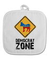 Democrat Zone White Fabric Pot Holder Hot Pad-Pot Holder-TooLoud-White-Davson Sales