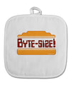 Byte Size White Fabric Pot Holder Hot Pad-Pot Holder-TooLoud-White-Davson Sales