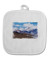 Pikes Peak White Fabric Pot Holder Hot Pad-Pot Holder-TooLoud-White-Davson Sales