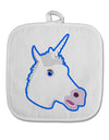 Fanciful Unicorn White Fabric Pot Holder Hot Pad-Pot Holder-TooLoud-White-Davson Sales