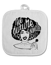 TooLoud The Future Is Female White Fabric Pot Holder Hot Pad-PotHolders-TooLoud-Davson Sales