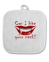 Bite your neck White Fabric Pot Holder Hot Pad-Pot Holder-TooLoud-White-Davson Sales