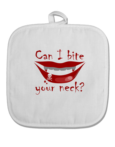 Bite your neck White Fabric Pot Holder Hot Pad-Pot Holder-TooLoud-White-Davson Sales