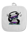 Panda DJ White Fabric Pot Holder Hot Pad-Pot Holder-TooLoud-White-Davson Sales