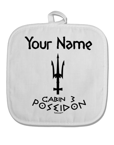 Personalized Cabin 3 Poseidon White Fabric Pot Holder Hot Pad-Pot Holder-TooLoud-White-Davson Sales