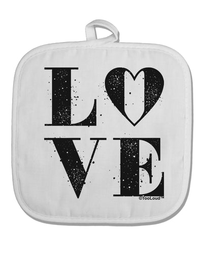 Love Splatter White Fabric Pot Holder Hot Pad-Pot Holder-TooLoud-White-Davson Sales