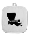 Louisiana - United States Shape White Fabric Pot Holder Hot Pad-Pot Holder-TooLoud-White-Davson Sales