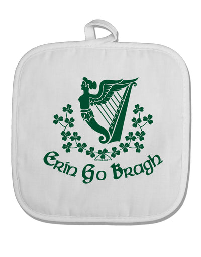 Erin Go Bragh Ireland Forever White Fabric Pot Holder Hot Pad-Pot Holder-TooLoud-White-Davson Sales