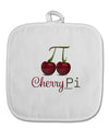 Cherry Pi White Fabric Pot Holder Hot Pad-Pot Holder-TooLoud-White-Davson Sales