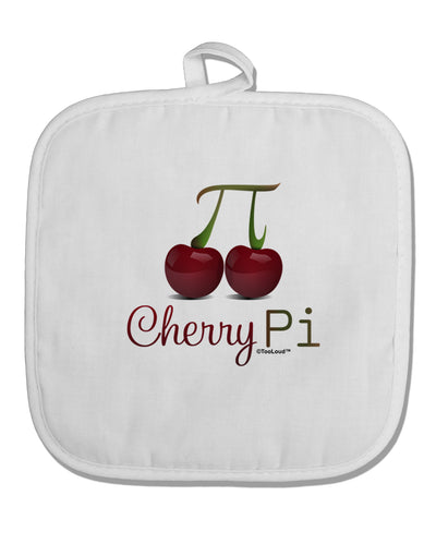 Cherry Pi White Fabric Pot Holder Hot Pad-Pot Holder-TooLoud-White-Davson Sales