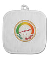 Naughty or Nice Meter Nice White Fabric Pot Holder Hot Pad-Pot Holder-TooLoud-White-Davson Sales