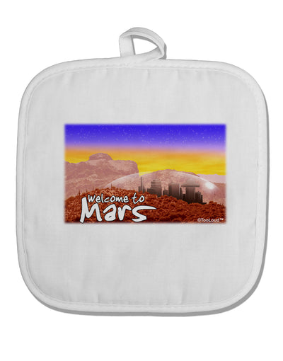 Welcome to Mars White Fabric Pot Holder Hot Pad-Pot Holder-TooLoud-White-Davson Sales