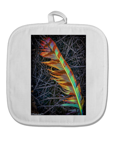 Rainbow Feather White Fabric Pot Holder Hot Pad-Pot Holder-TooLoud-White-Davson Sales