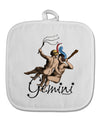 Gemini Illustration Color White Fabric Pot Holder Hot Pad-Pot Holder-TooLoud-White-Davson Sales