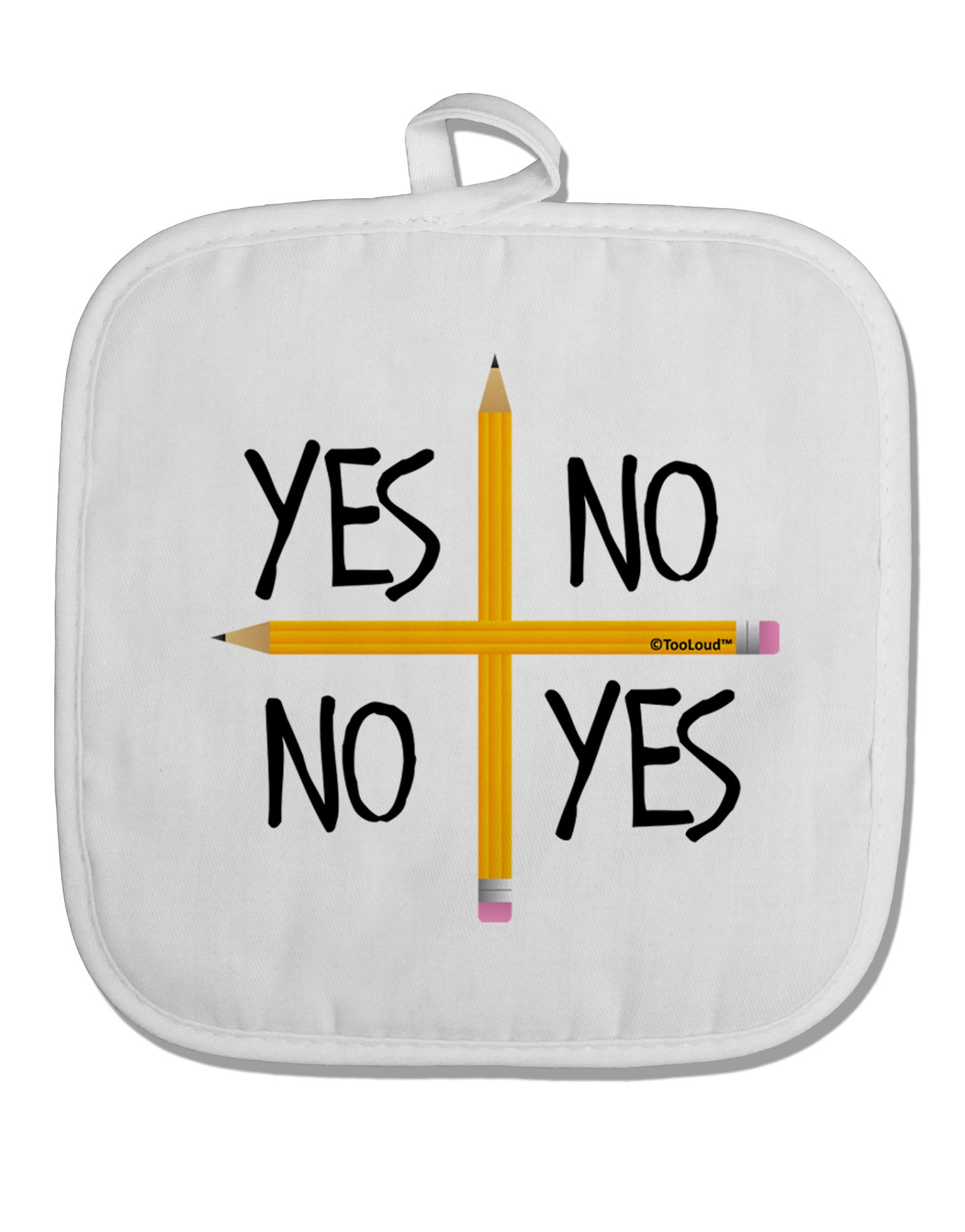 Charlie Charlie Challenge White Fabric Pot Holder Hot Pad-Pot Holder-TooLoud-White-Davson Sales