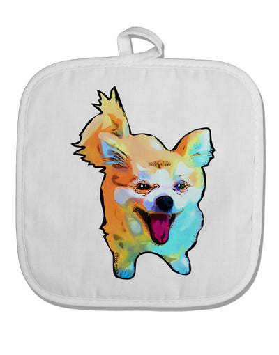 Cartoon Pomeranian White Fabric Pot Holder Hot Pad-Pot Holder-TooLoud-White-Davson Sales