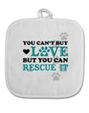 Can't Buy Love Rescue It White Fabric Pot Holder Hot Pad-Pot Holder-TooLoud-White-Davson Sales