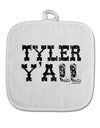 TooLoud Tyler Y'all - Southwestern Style White Fabric Pot Holder Hot Pad-Pot Holder-TooLoud-White-Davson Sales