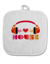 Heart House White Fabric Pot Holder Hot Pad-Pot Holder-TooLoud-White-Davson Sales