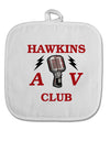 Hawkins AV Club White Fabric Pot Holder Hot Pad by TooLoud-Pot Holder-TooLoud-White-Davson Sales