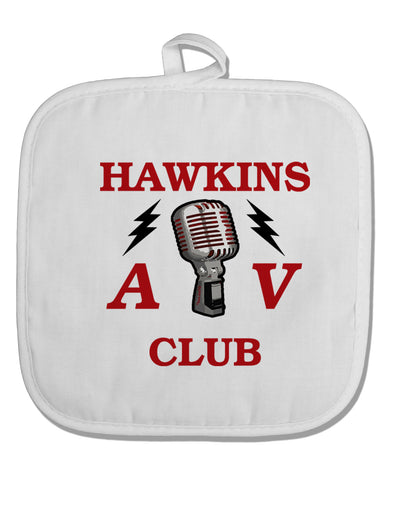 Hawkins AV Club White Fabric Pot Holder Hot Pad by TooLoud-Pot Holder-TooLoud-White-Davson Sales