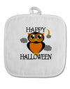 Owl Orange Text White Fabric Pot Holder Hot Pad-Pot Holder-TooLoud-White-Davson Sales