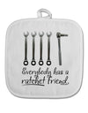 Ratchet Friend White Fabric Pot Holder Hot Pad-Pot Holder-TooLoud-White-Davson Sales