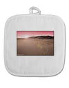 Victor Mines Pink Sunrise White Fabric Pot Holder Hot Pad-Pot Holder-TooLoud-White-Davson Sales