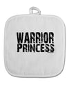 Warrior Princess Black and White White Fabric Pot Holder Hot Pad-Pot Holder-TooLoud-White-Davson Sales