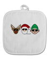 The X-mas Squad White Fabric Pot Holder Hot Pad-Pot Holder-TooLoud-White-Davson Sales