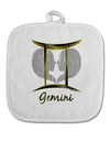 Gemini Symbol White Fabric Pot Holder Hot Pad-Pot Holder-TooLoud-White-Davson Sales