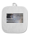 American Flag Galaxy White Fabric Pot Holder Hot Pad by TooLoud-Pot Holder-TooLoud-White-Davson Sales