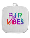 PLUR Vibes White Fabric Pot Holder Hot Pad-Pot Holder-TooLoud-White-Davson Sales