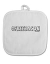 Hashtag Free Bacon Decorative White Fabric Pot Holder Hot Pad-Pot Holder-TooLoud-White-Davson Sales