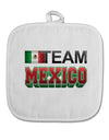 Sporty Team Mexico White Fabric Pot Holder Hot Pad-Pot Holder-TooLoud-White-Davson Sales