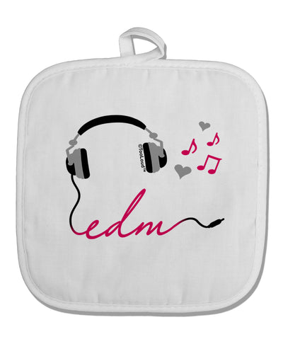 EDM Cord Pink White Fabric Pot Holder Hot Pad-Pot Holder-TooLoud-White-Davson Sales