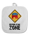 Republican Zone White Fabric Pot Holder Hot Pad-Pot Holder-TooLoud-White-Davson Sales