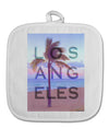 Los Angeles Beach Filter White Fabric Pot Holder Hot Pad-Pot Holder-TooLoud-White-Davson Sales