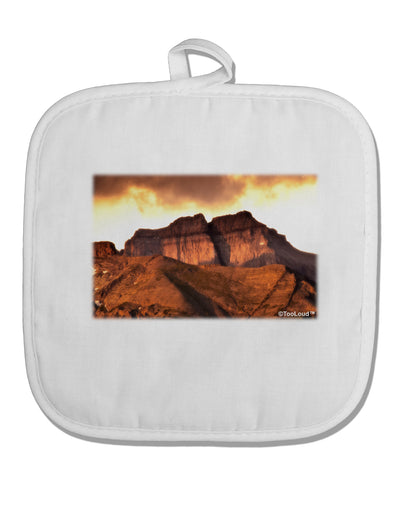 San Juan Mountain Range White Fabric Pot Holder Hot Pad-Pot Holder-TooLoud-White-Davson Sales