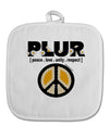 PLUR Daisies White Fabric Pot Holder Hot Pad-Pot Holder-TooLoud-White-Davson Sales