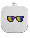 Pride Rainbow Lenses White Fabric Pot Holder Hot Pad by TooLoud-Pot Holder-TooLoud-White-Davson Sales