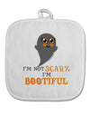 BOOtiful Ghost Orange White Fabric Pot Holder Hot Pad-Pot Holder-TooLoud-White-Davson Sales