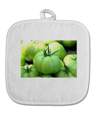 Buy Local - Green Tomatoes White Fabric Pot Holder Hot Pad-Pot Holder-TooLoud-White-Davson Sales